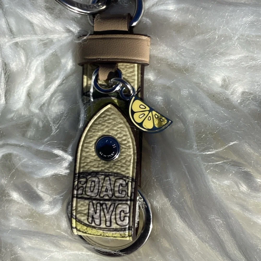 Coach charming keychain