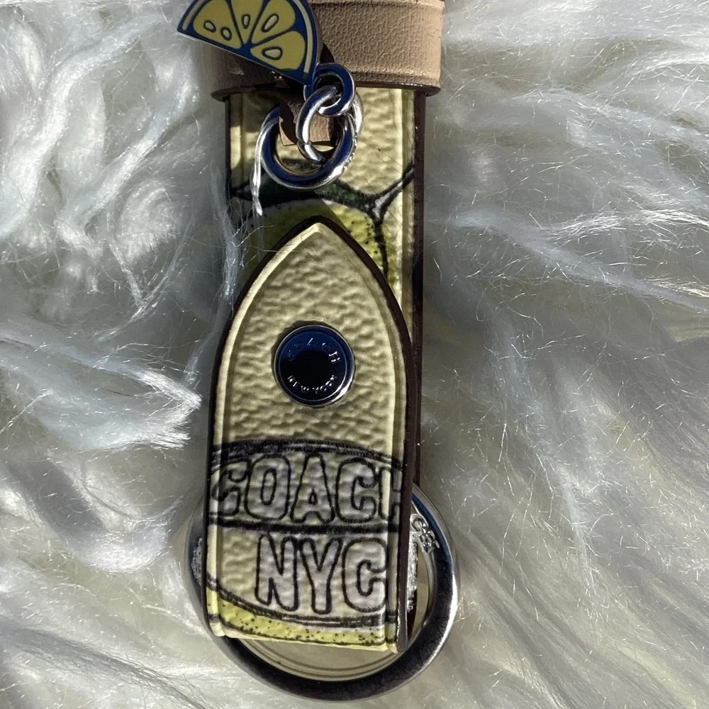 Coach charming keychain