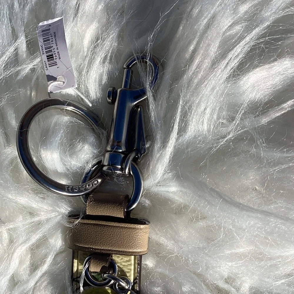 Coach charming keychain