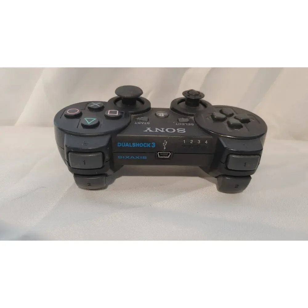 Sony PlayStation 3 PS3 DualShock 3 Sixaxis Wireless Controller Black OEM Tested
