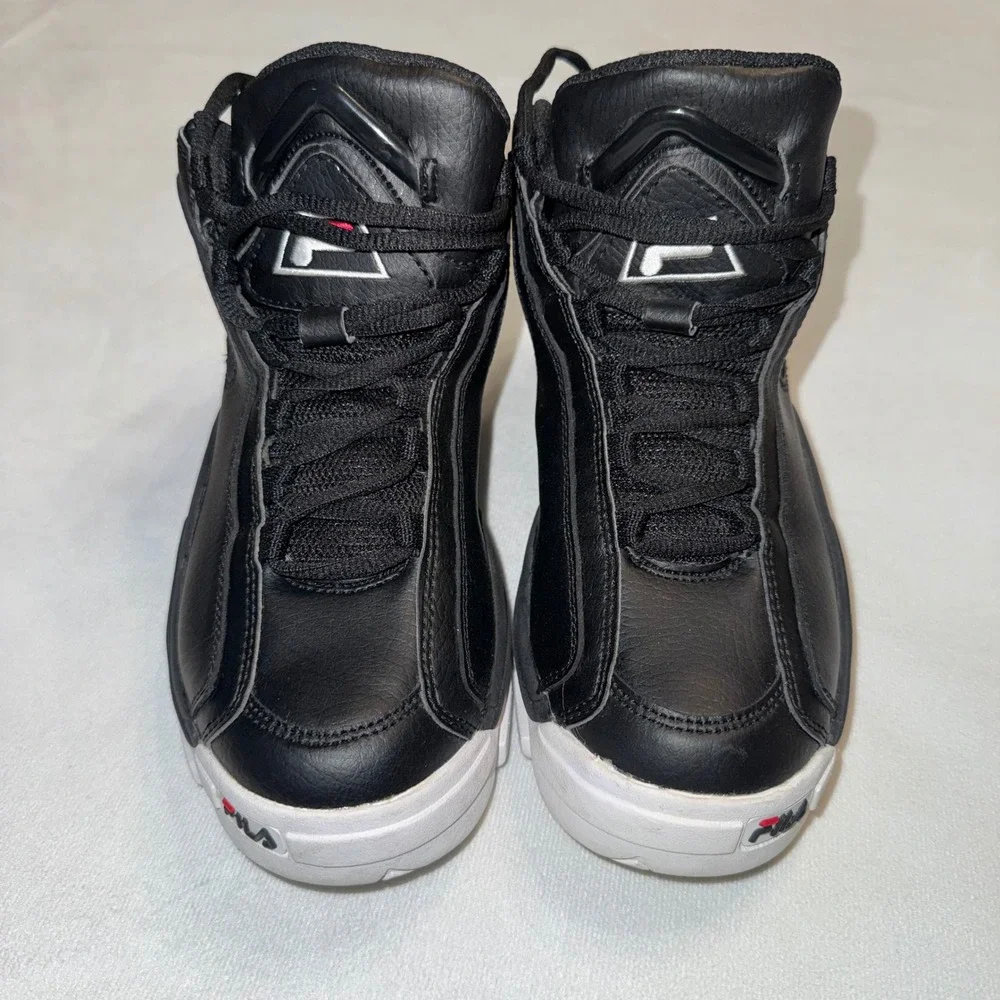 Fila Grant Hill 2 Mid Top Sneakers Youth‎ Kids Size 6 US Black Basketball Shoes