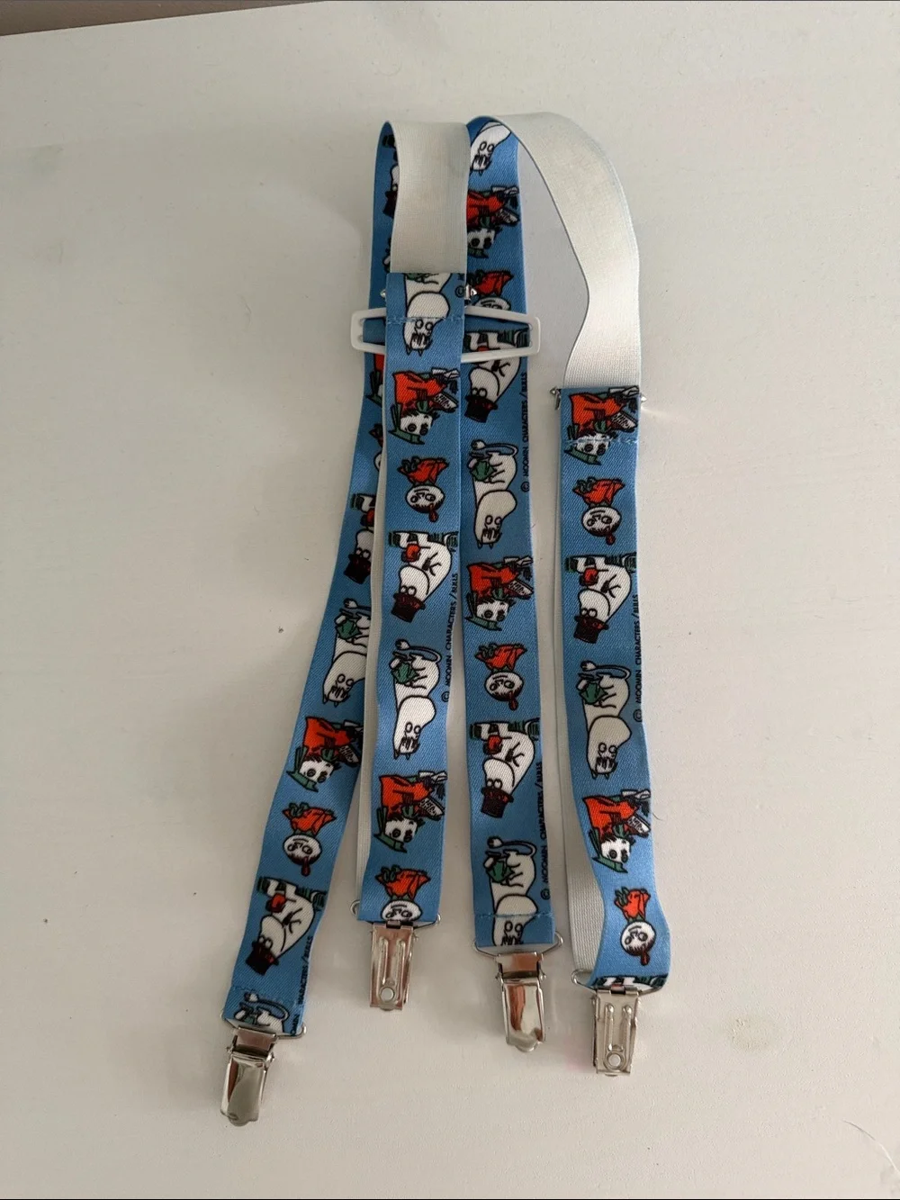 Moomin Characters Light Blue Kids Suspenders