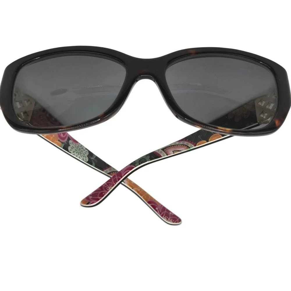 Vera Bradley Women's Sunglasses Floral Temple Black Frame‎ UV400 55-16-130