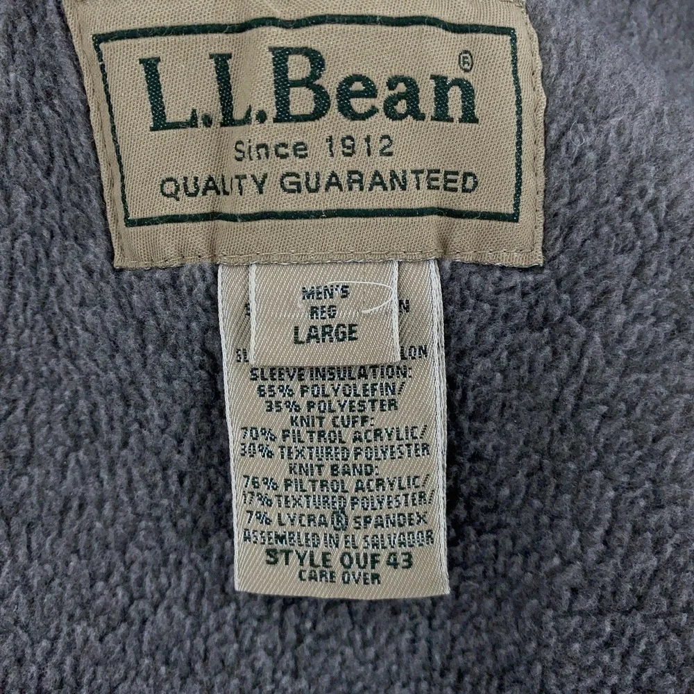 L.L. Bean sizing vintage