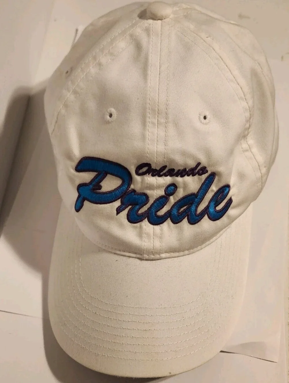 Orlando Pride Womens Soccer Hat Rare,  White Nike Golf OS Purple Blue Embroidery
