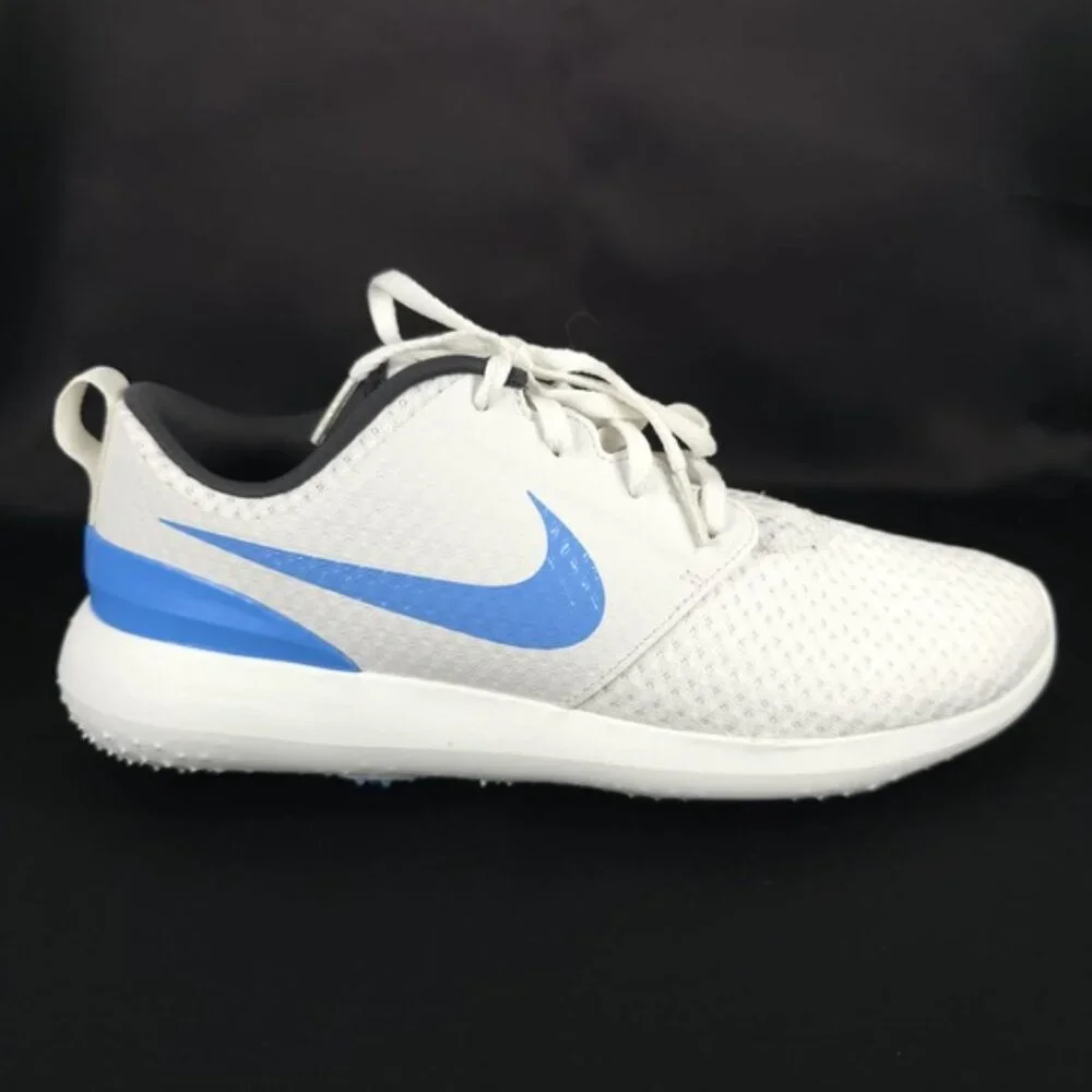 NWB NIKE GOLF ROSCHE G JR SUMMIT WHITE/UNIVERSITY BLUE UNISEX 909250-100 Size 7Y