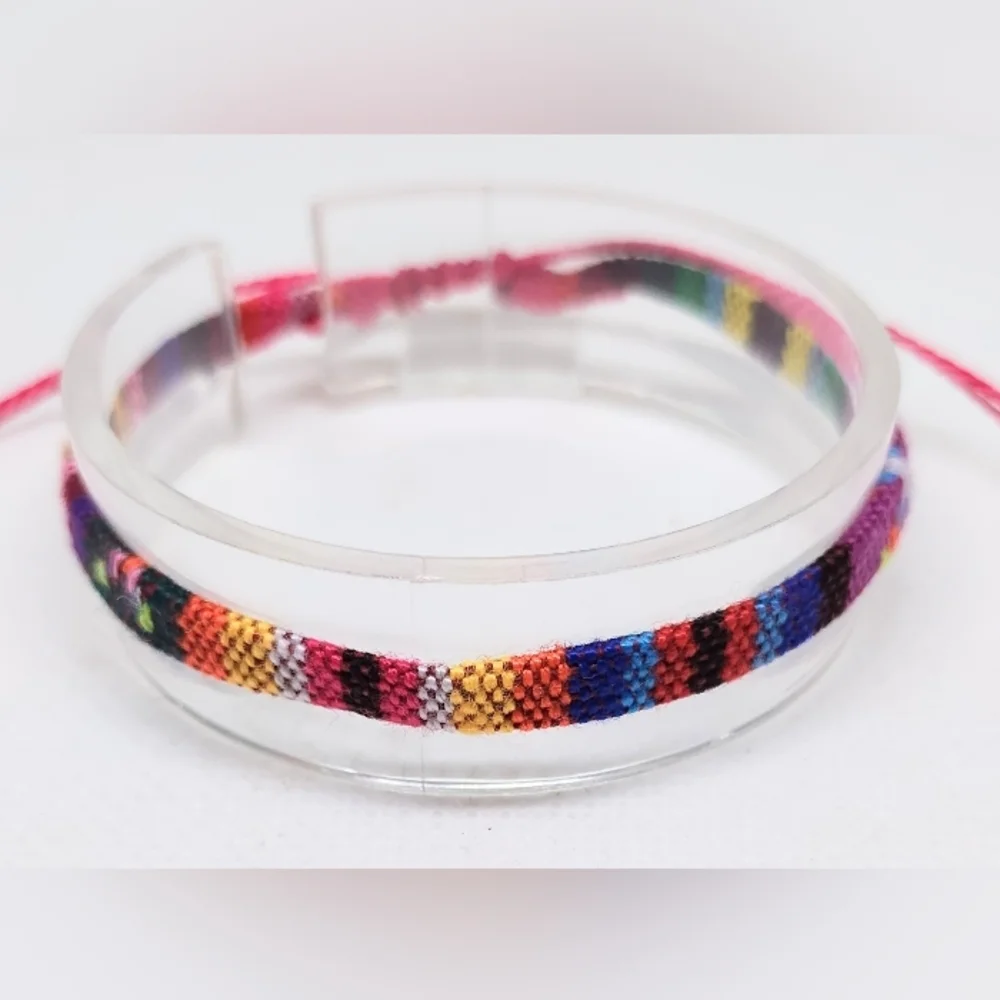 Men's Bracelet Striped‎ Punk New f40