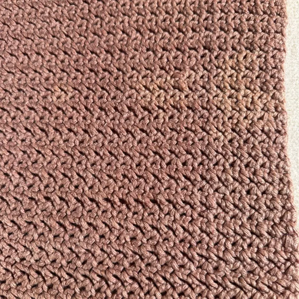Handmade Crochet Striped Car Seat/Stroller/Pet Blanket 18.5 x 20.5  See NOTE