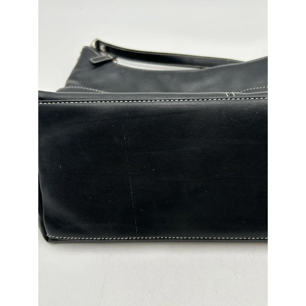 Lauren Ralph Lauren Medium Black Embroidered Hobo Bag