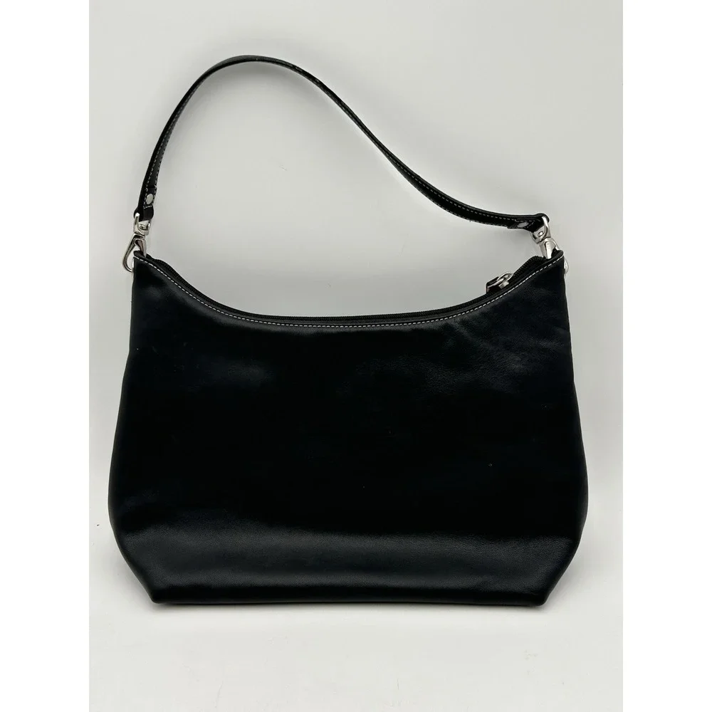 Lauren Ralph Lauren Medium Black Embroidered Hobo Bag