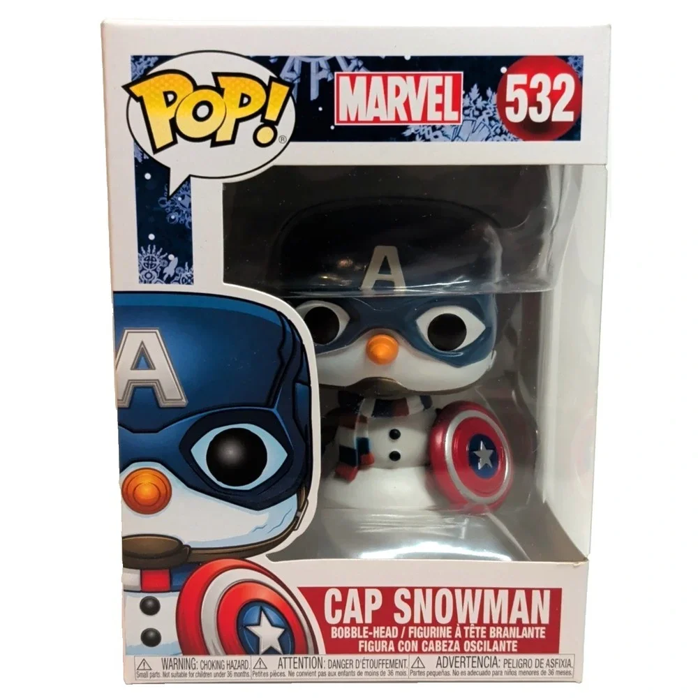 New Funko Pop Marvel Cap Snowman #532 Christmas -‎ Captain America