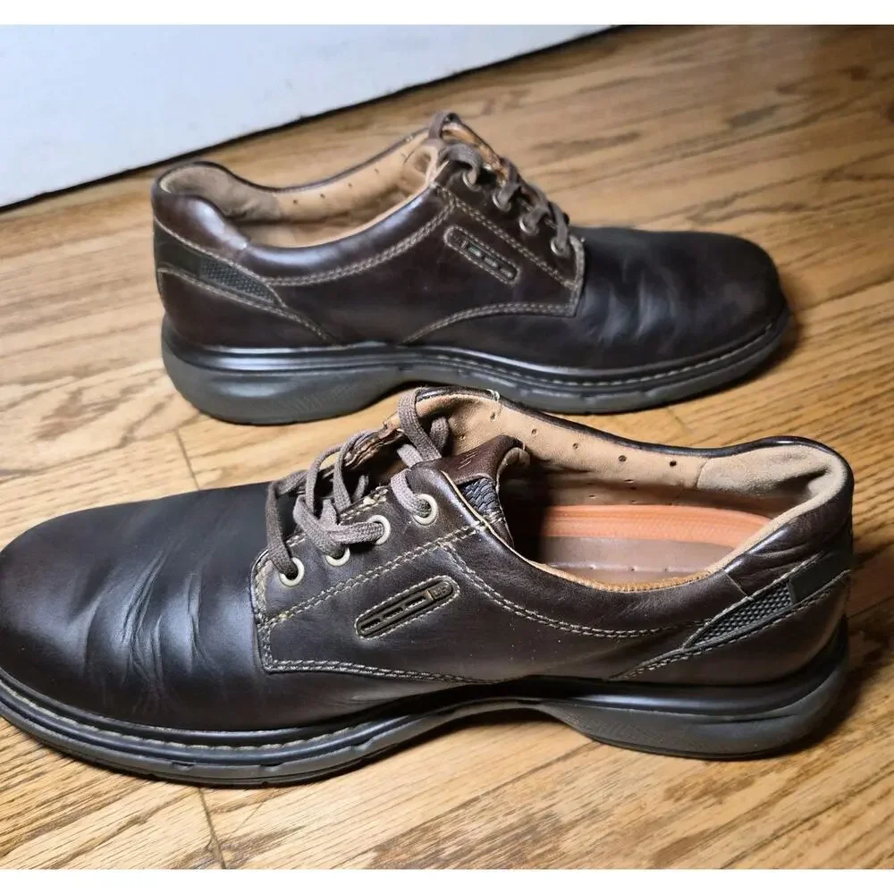 Clarks unstructured brown