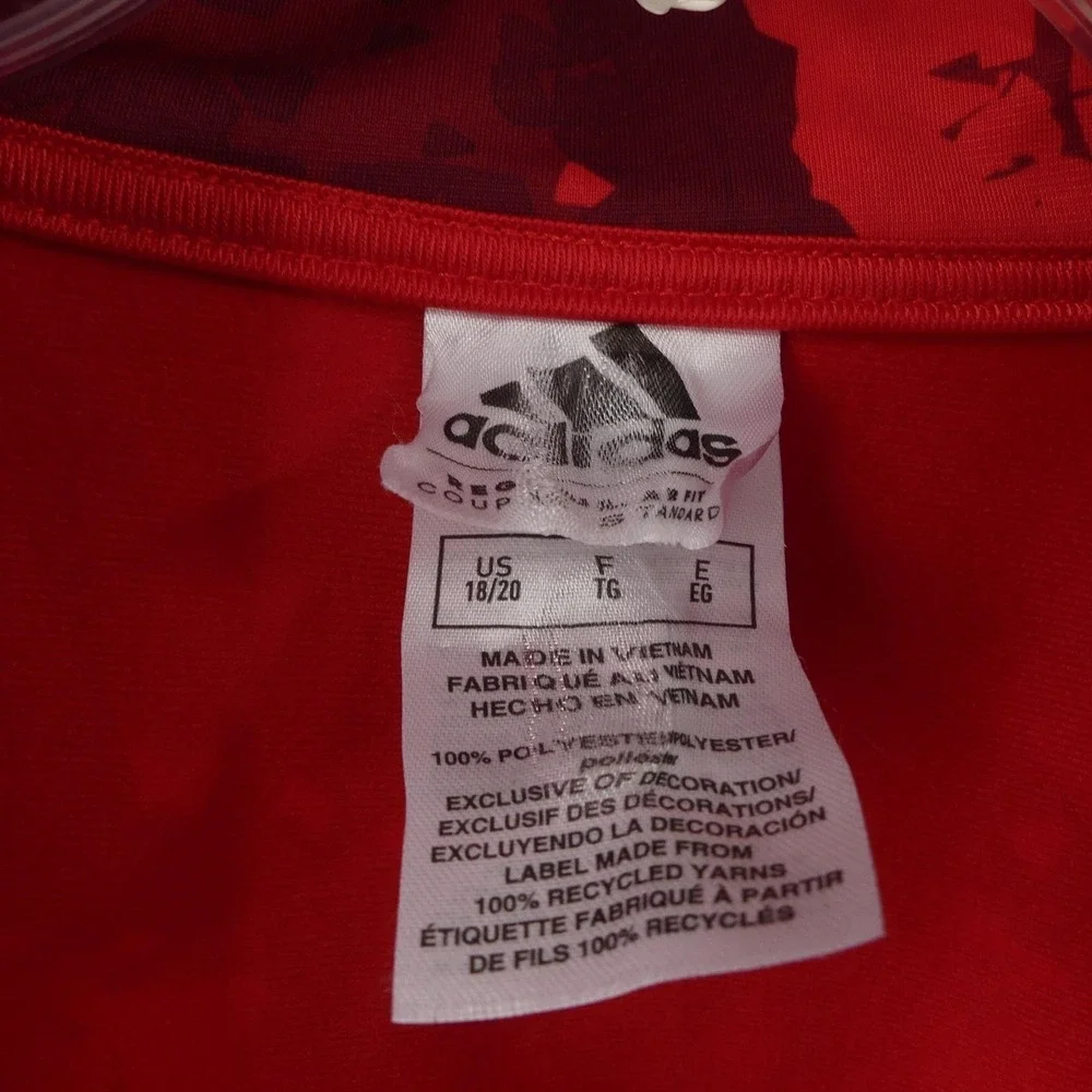 adidas jacket red
