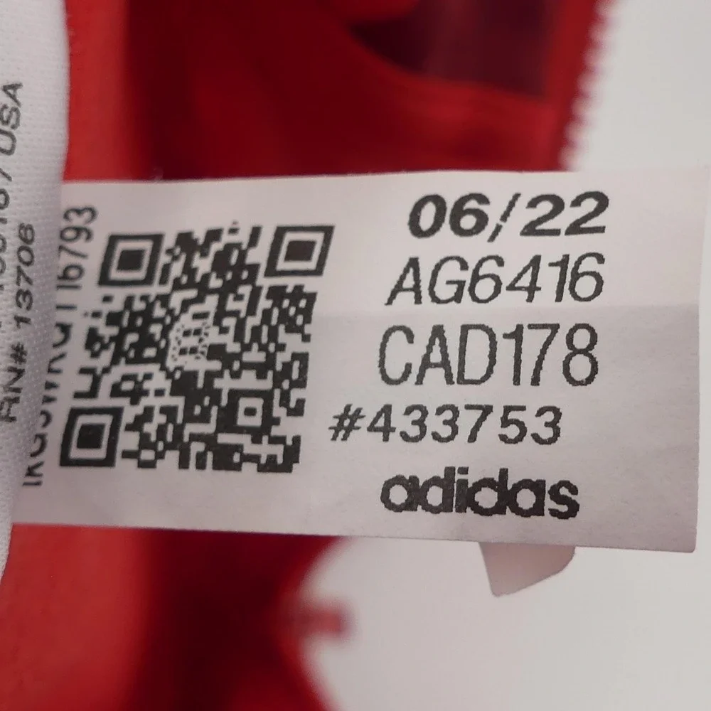 adidas jacket red