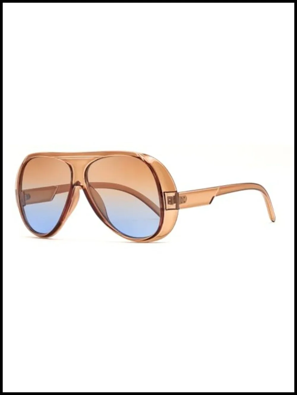 Retro Oversized Aviator Sunglasses with UV400 Protection Unisex