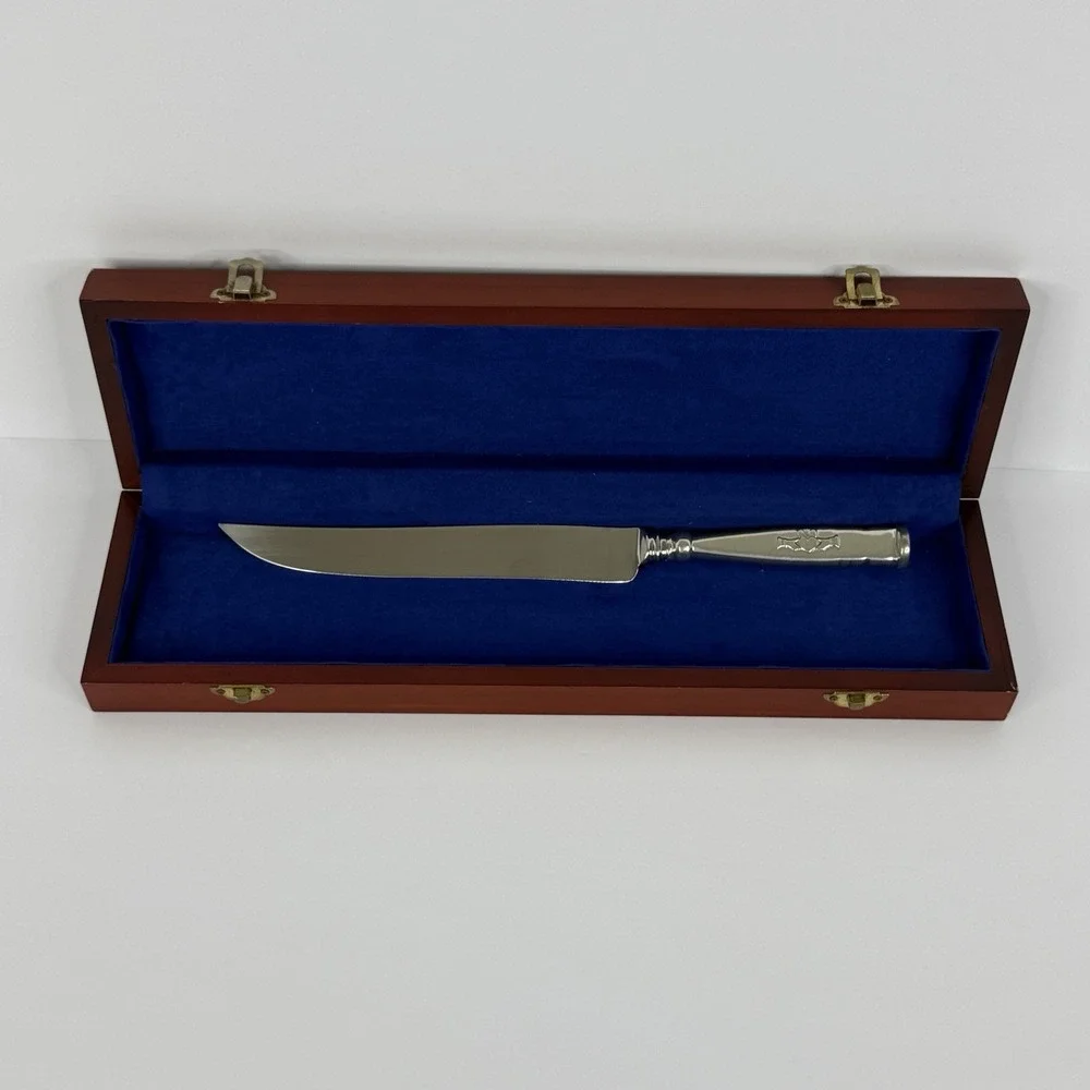 Mullingar Pewter Ireland Claddagh Cake Knife Finest Grade 95-3-2 In Original Box