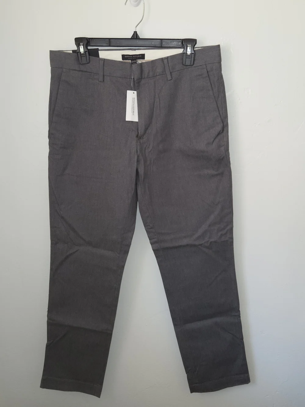 Banana Republic Aiden Slim-fit Men's Charcoal Chinos