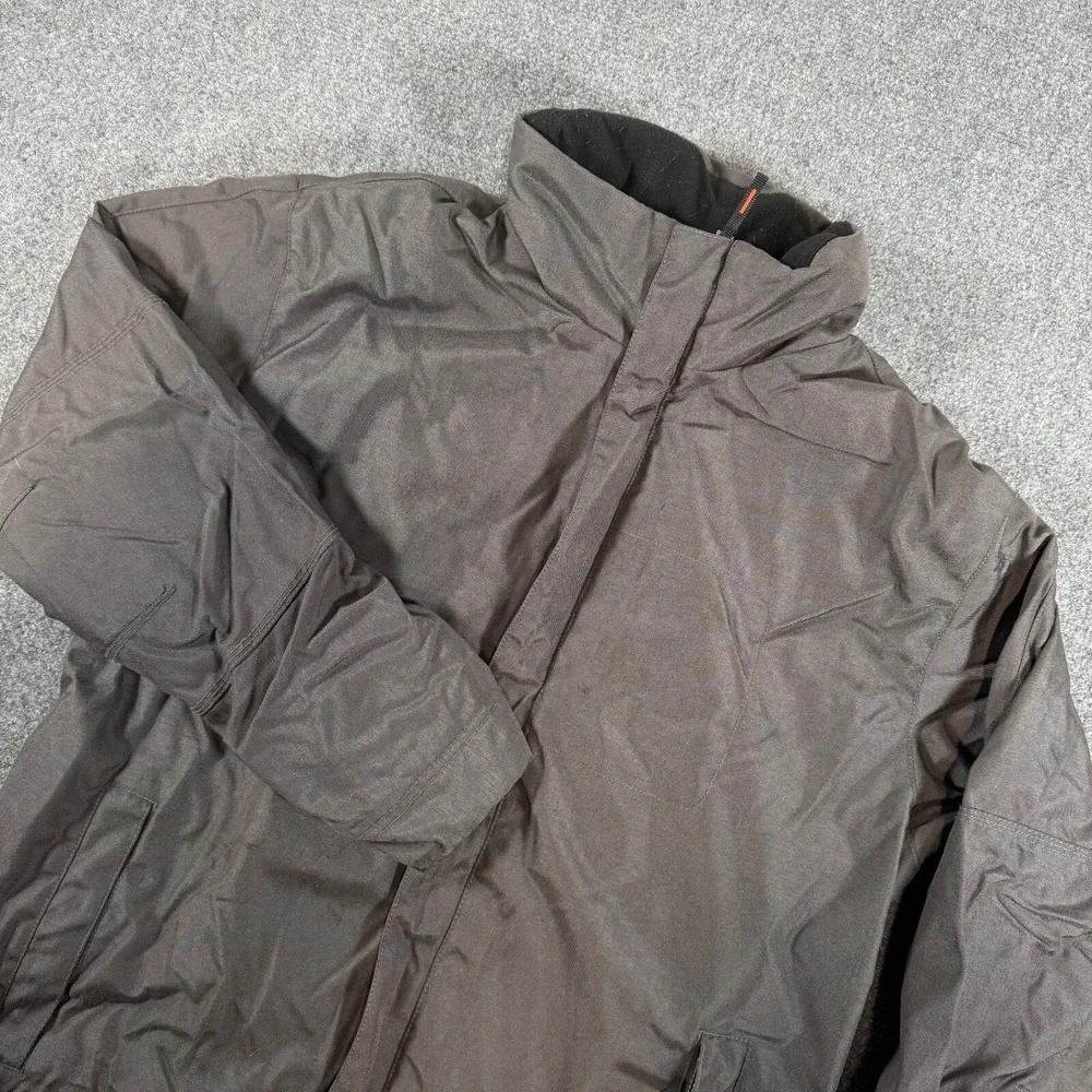 Vintage Banana‎ Republic Coat Jacket Mens L Black Fleeced Lined Rain Y2K Nylon