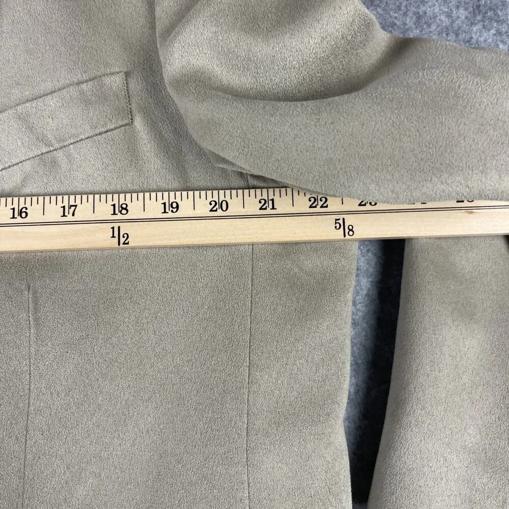 Vintage Ralph Ralph Lauren Faux Suede Blazer‎ Sport Coat Men 44R Beige 2 Button