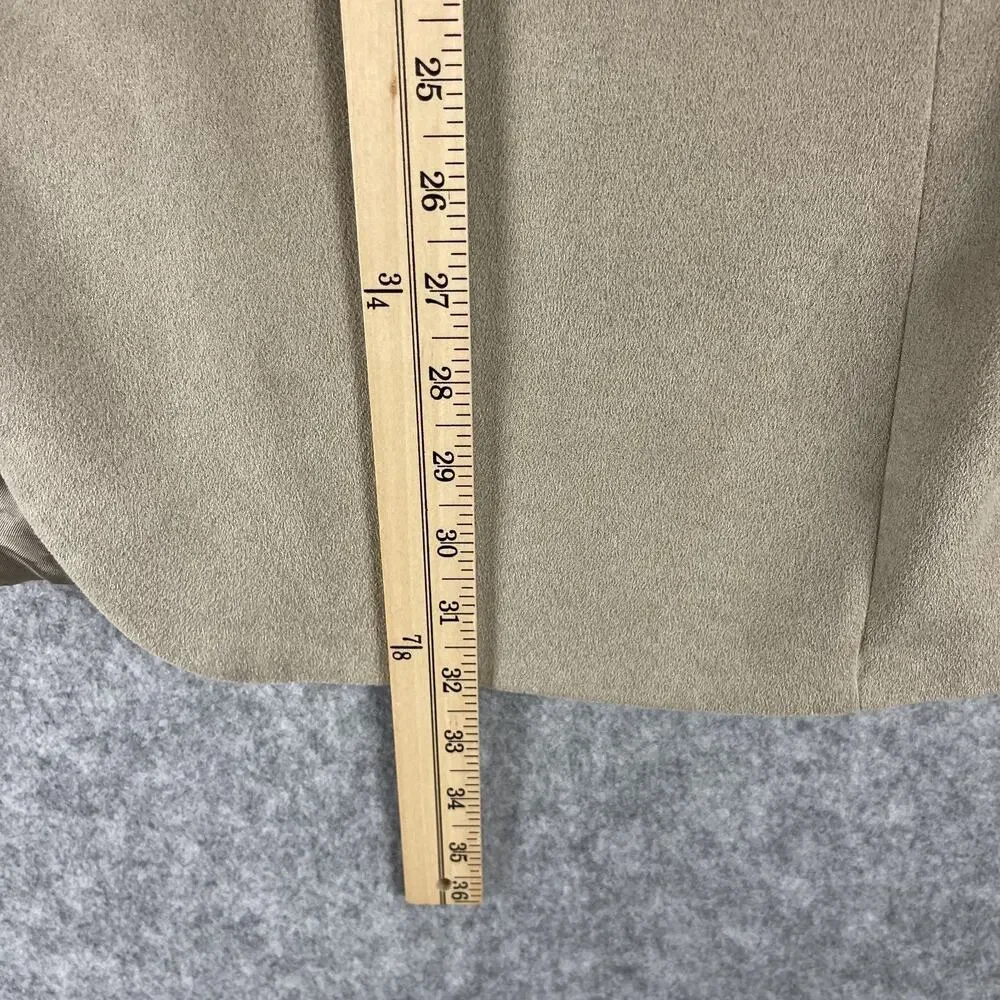 Vintage Ralph Ralph Lauren Faux Suede Blazer‎ Sport Coat Men 44R Beige 2 Button