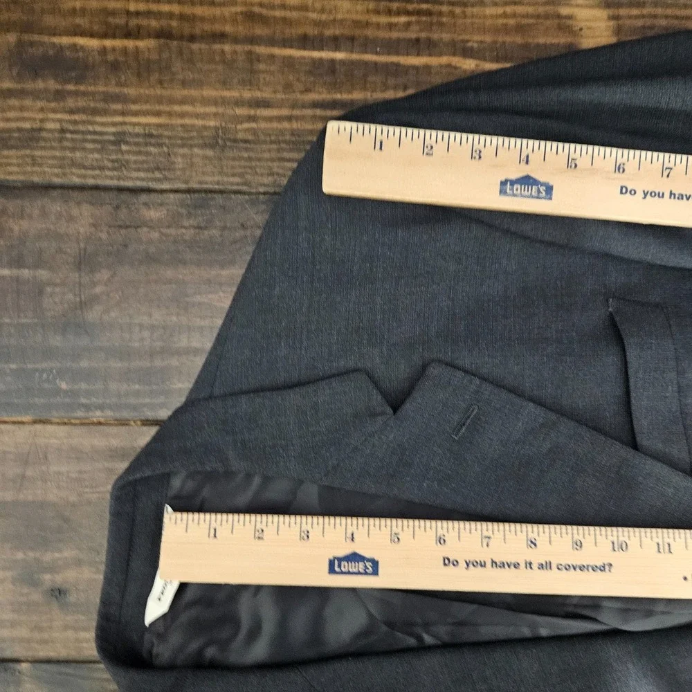 Pronto Uomo Men's Sport Coat Blazer Two Button Lessona Gray Wool Stretch 44L