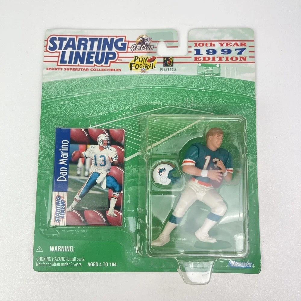 Starting Lineup 1997 Dan Marino Dolphins Action Figure and Card