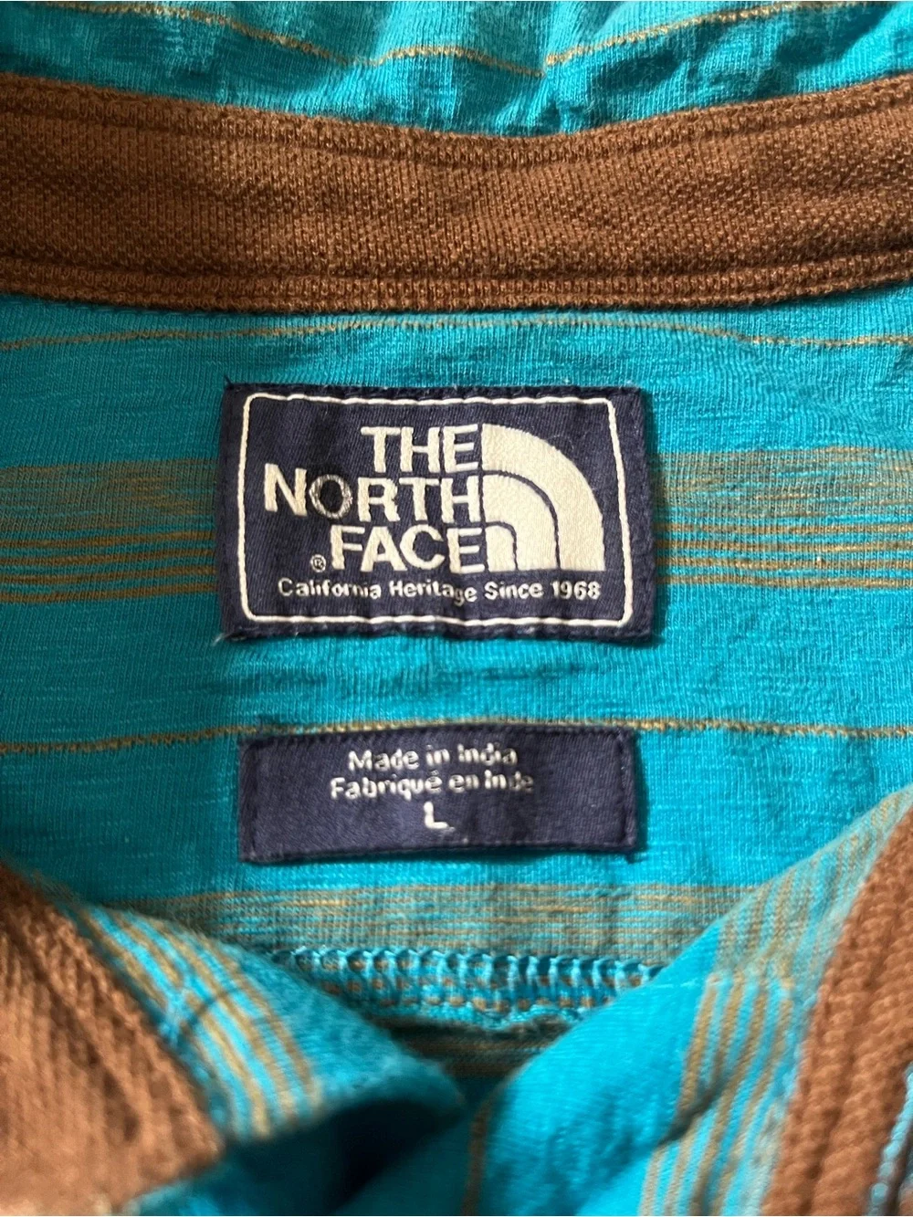 The North Face lightweight striped