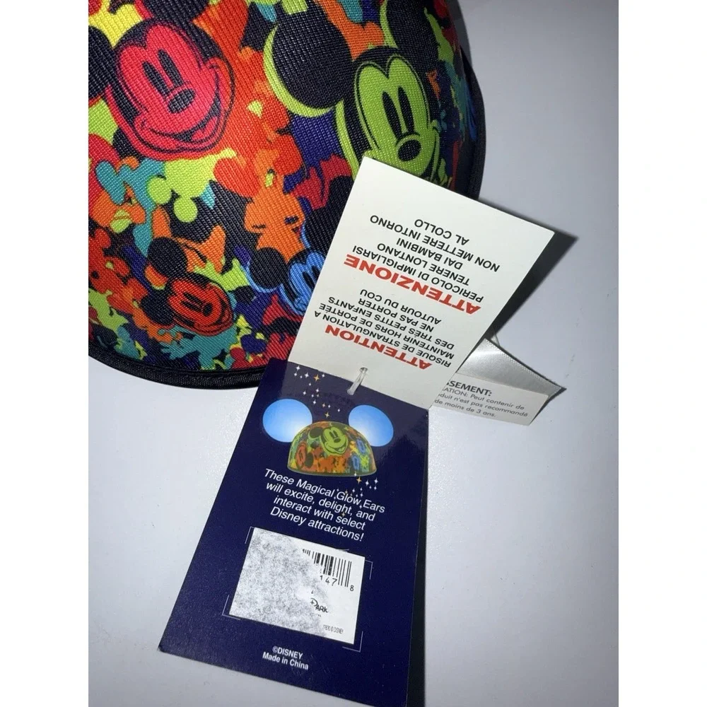 Mickey Mouse Light Up Ears-Glow With The Show-Hat Disney World of‎ Color