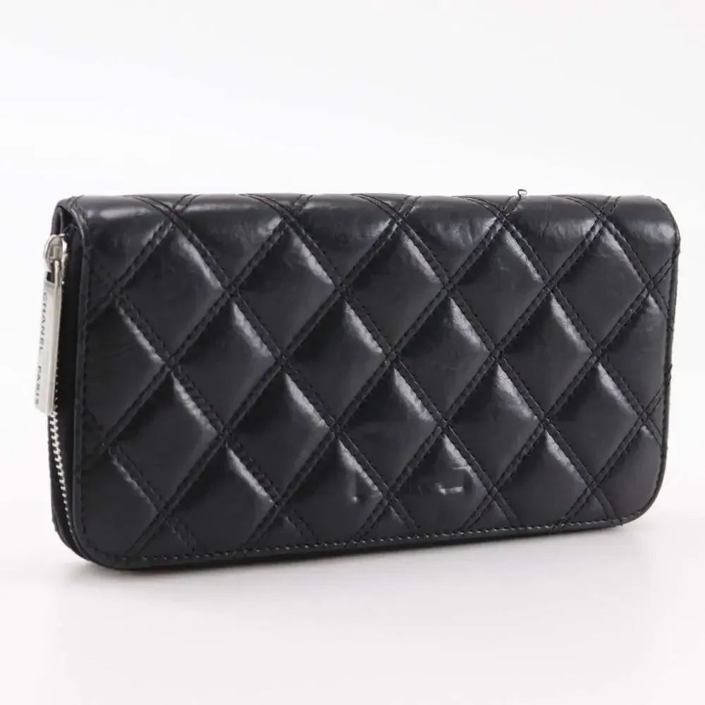 CHANEL black lambskin