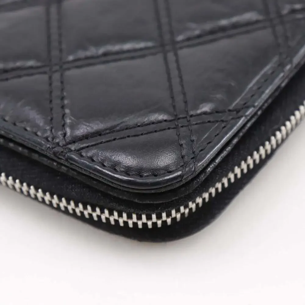 CHANEL black lambskin