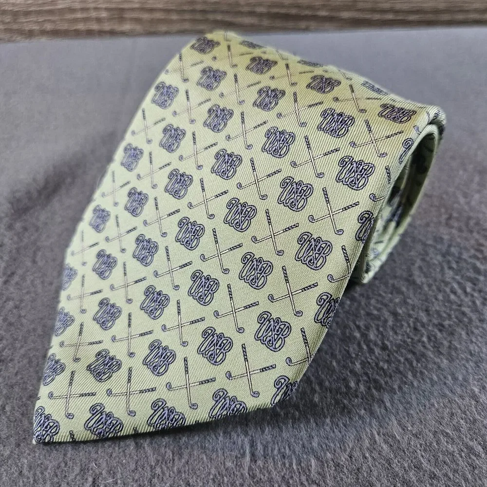 Vineyard Vines Wee Burn‎ Country Club Silk Neck Tie Green 60x3.75