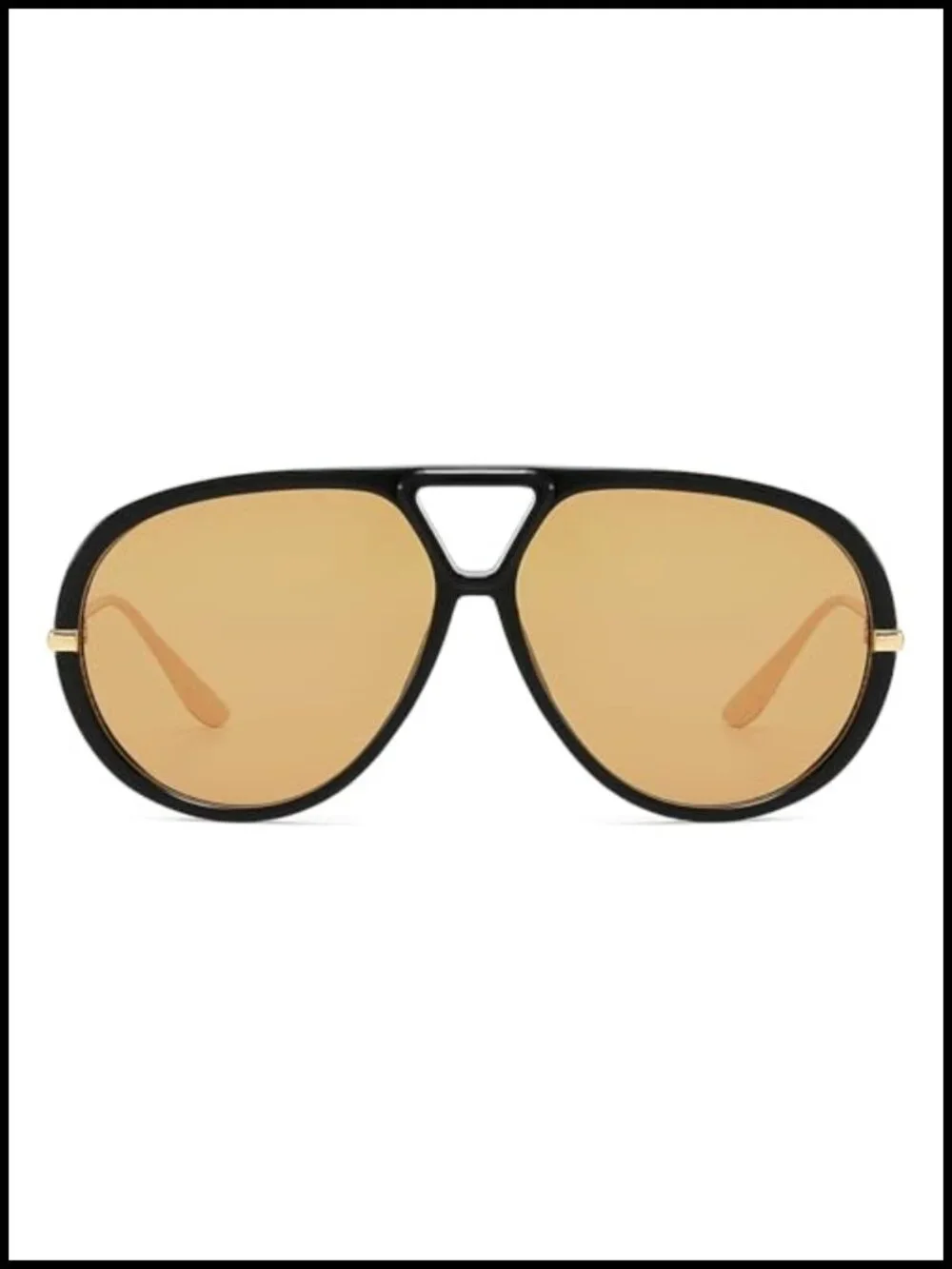 Oversized Aviator Sunglasses Women Men Vintage Retro Metal Shield UV400