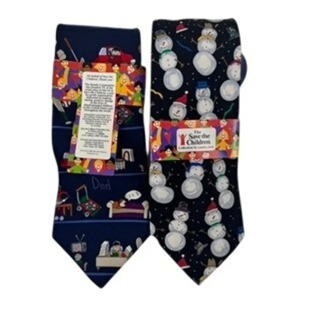 Save the Children Silk Tie Set Of 2 58