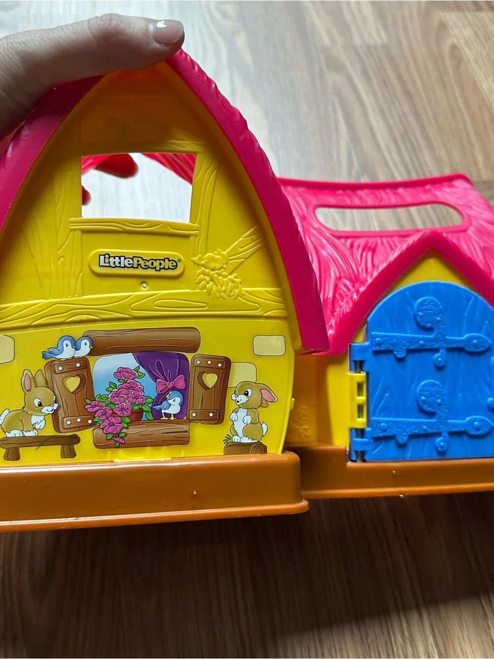 Fisher Price Little People Disney Snow White Cottage Y3723 Tested w/Figures