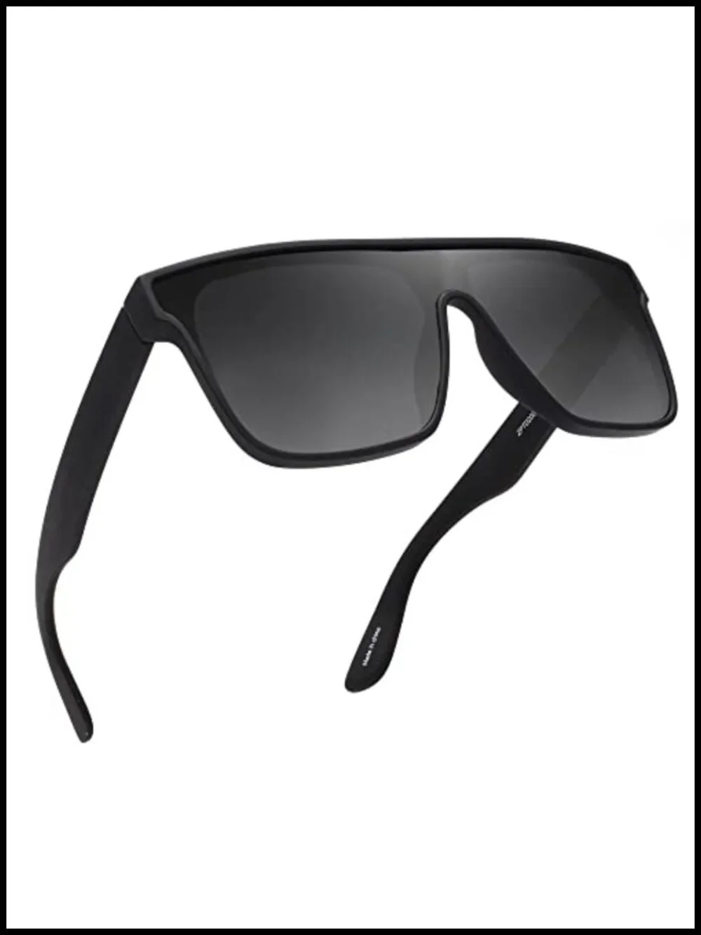 Oversized Square Polarized Shield Sunglasses UV400 Protection