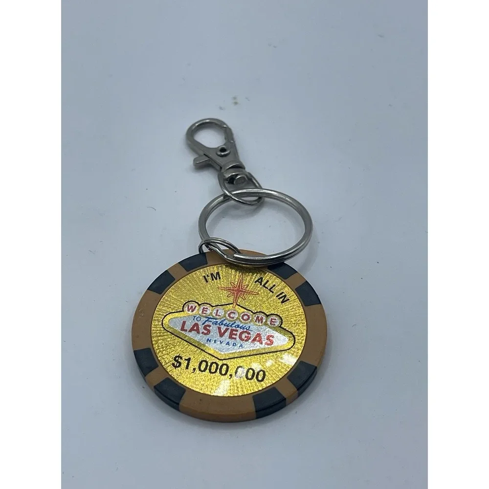 Sin City‎ Welcome To Fabulous Las Vegas Nevada Chip KeyChain $1,000,000.