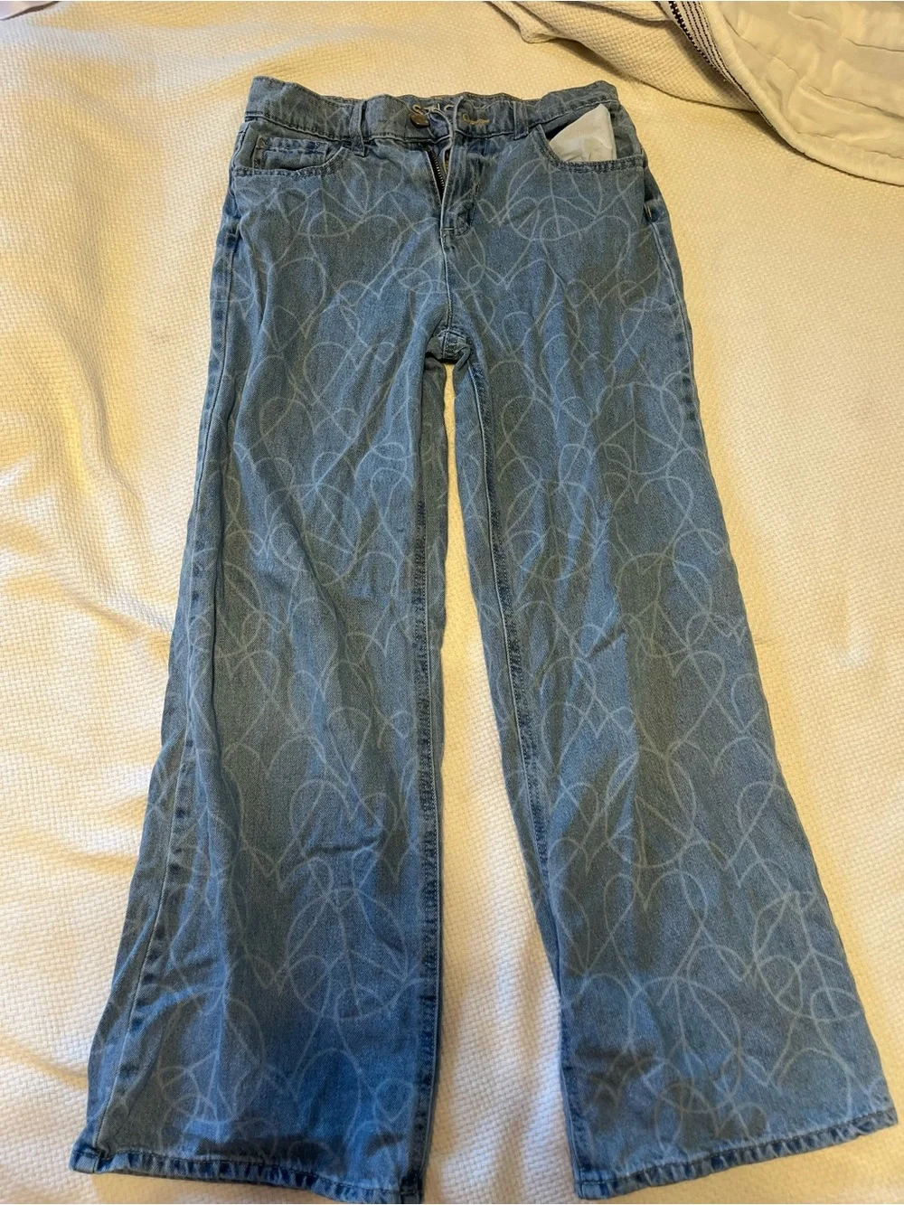 Justice Blue Patterned Kids' Jeans