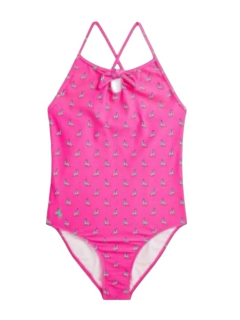 NWT‎ Polo Ralph Lauren Girls Pink Sailboat One-Piece Swimsuit Preppy Classic