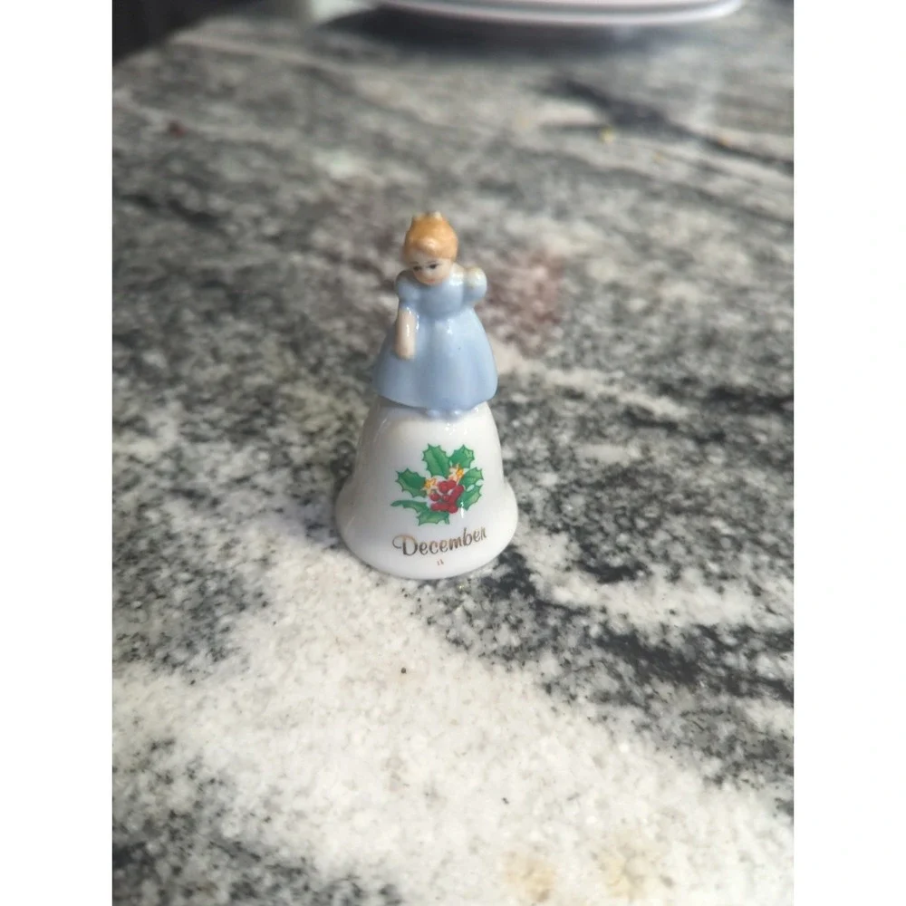 Vintage Miniature Porcelain Bell Russ Berrie & Co. 