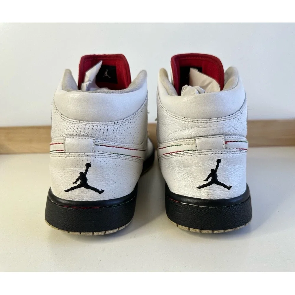 Nike Air Jordan 1 Retro Cinco De Mayo Mens White 2009 Sneaker 136065-107 Size 12