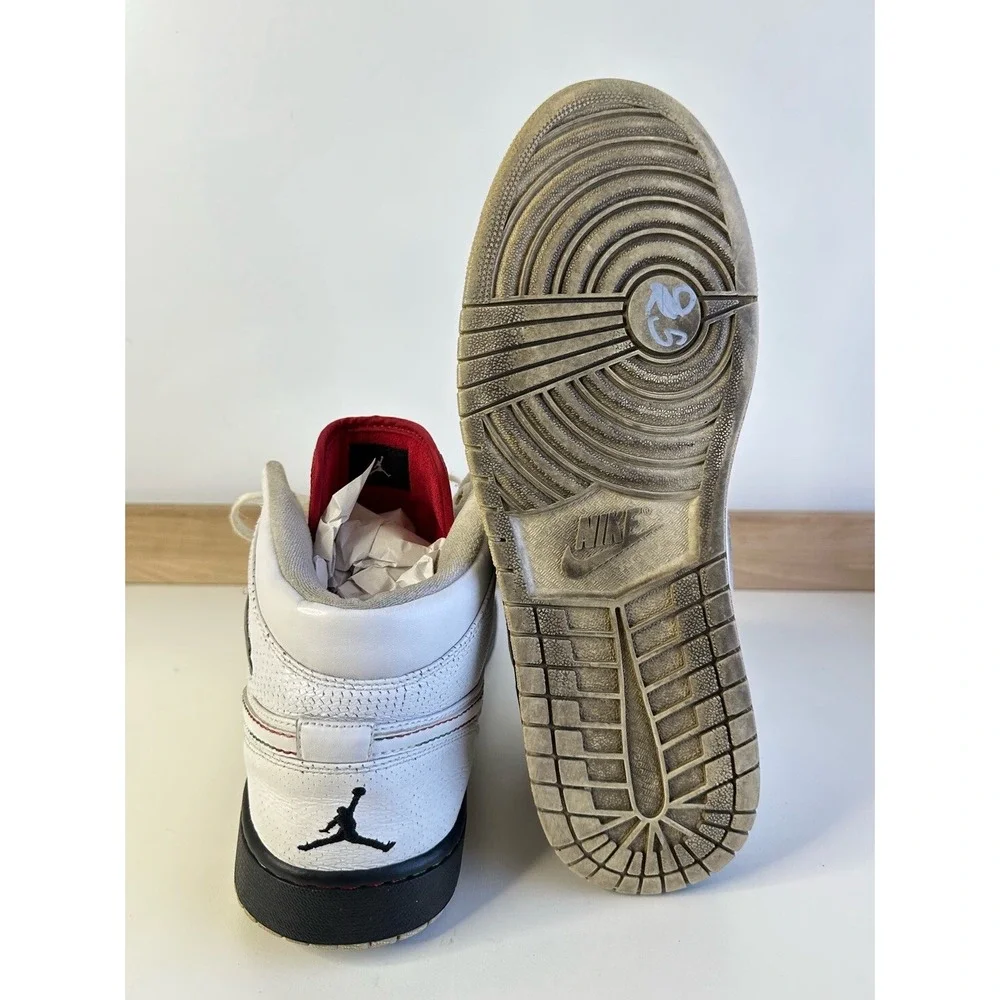 Nike Air Jordan 1 Retro Cinco De Mayo Mens White 2009 Sneaker 136065-107 Size 12