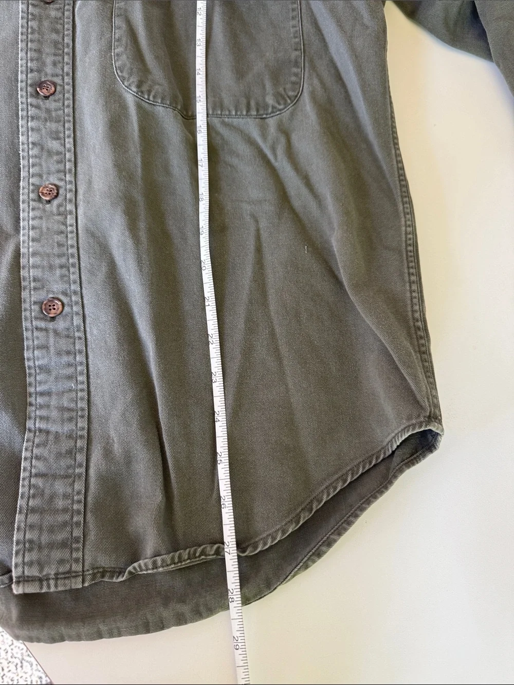 Vintage Banana Republic Safari Army Green Shirt Size S
