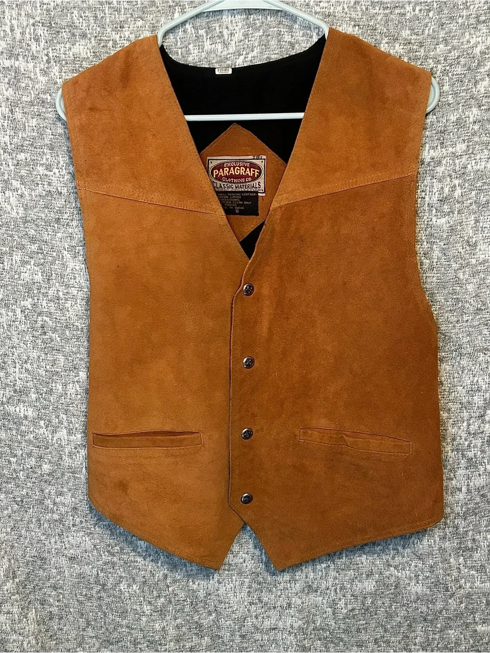 Vintage Paragraff Clothing Co, Men’s Leather Vest. Small