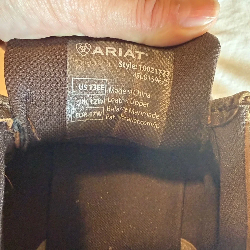Ariat rubber feature