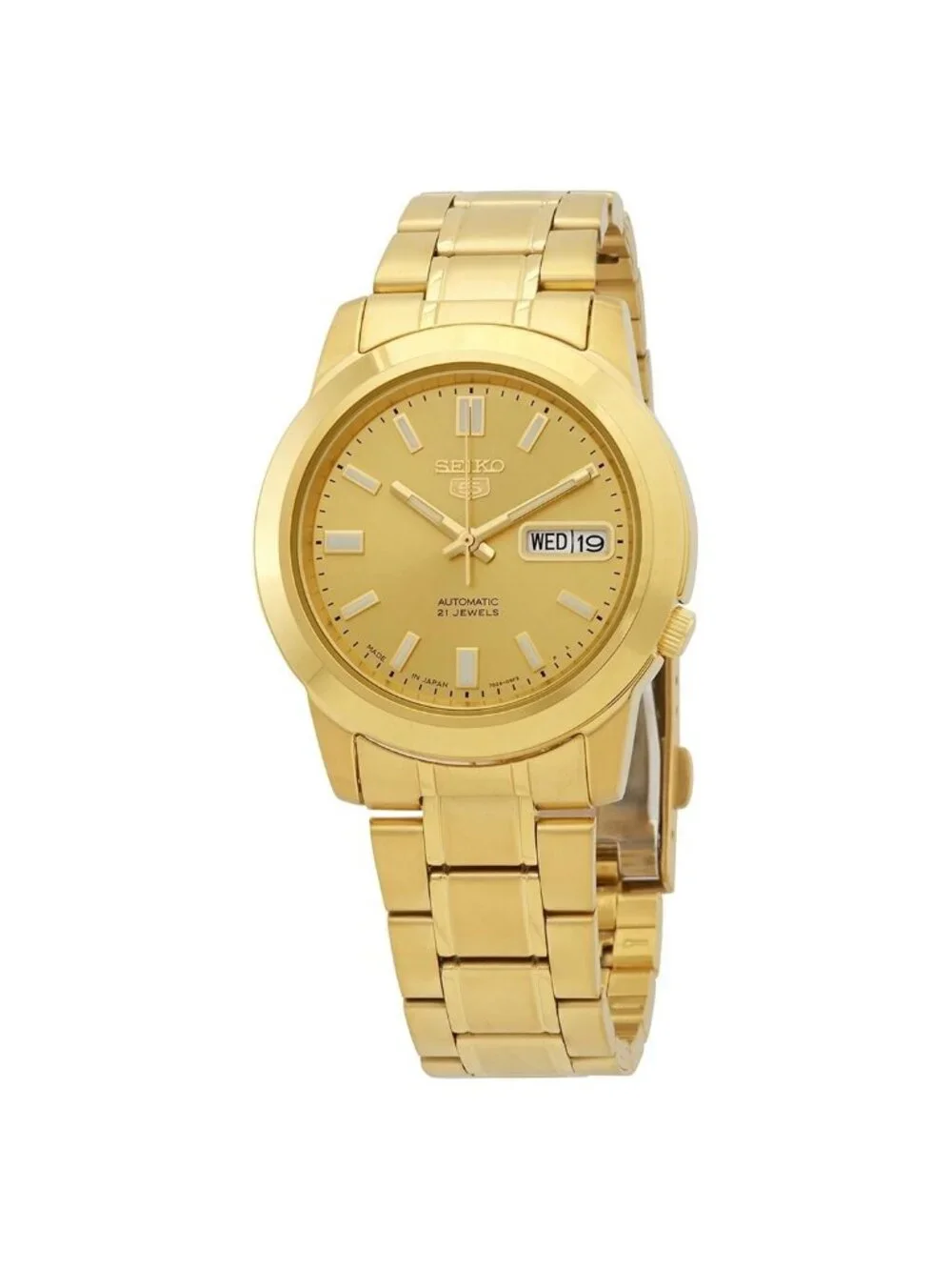 NWT Seiko 5 Automatic Gold Dial Men's Watch