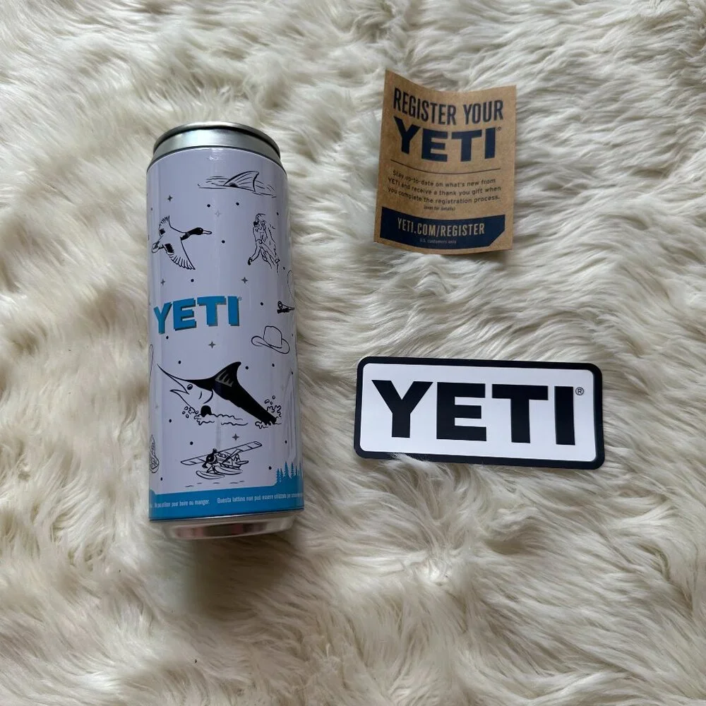 YETI Slim Pop Top Empty Insert Sample Can 12oz Tall Storage Container Shoot Hunt