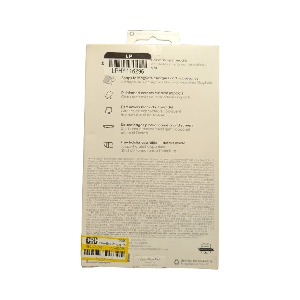 OtterBox important notes
