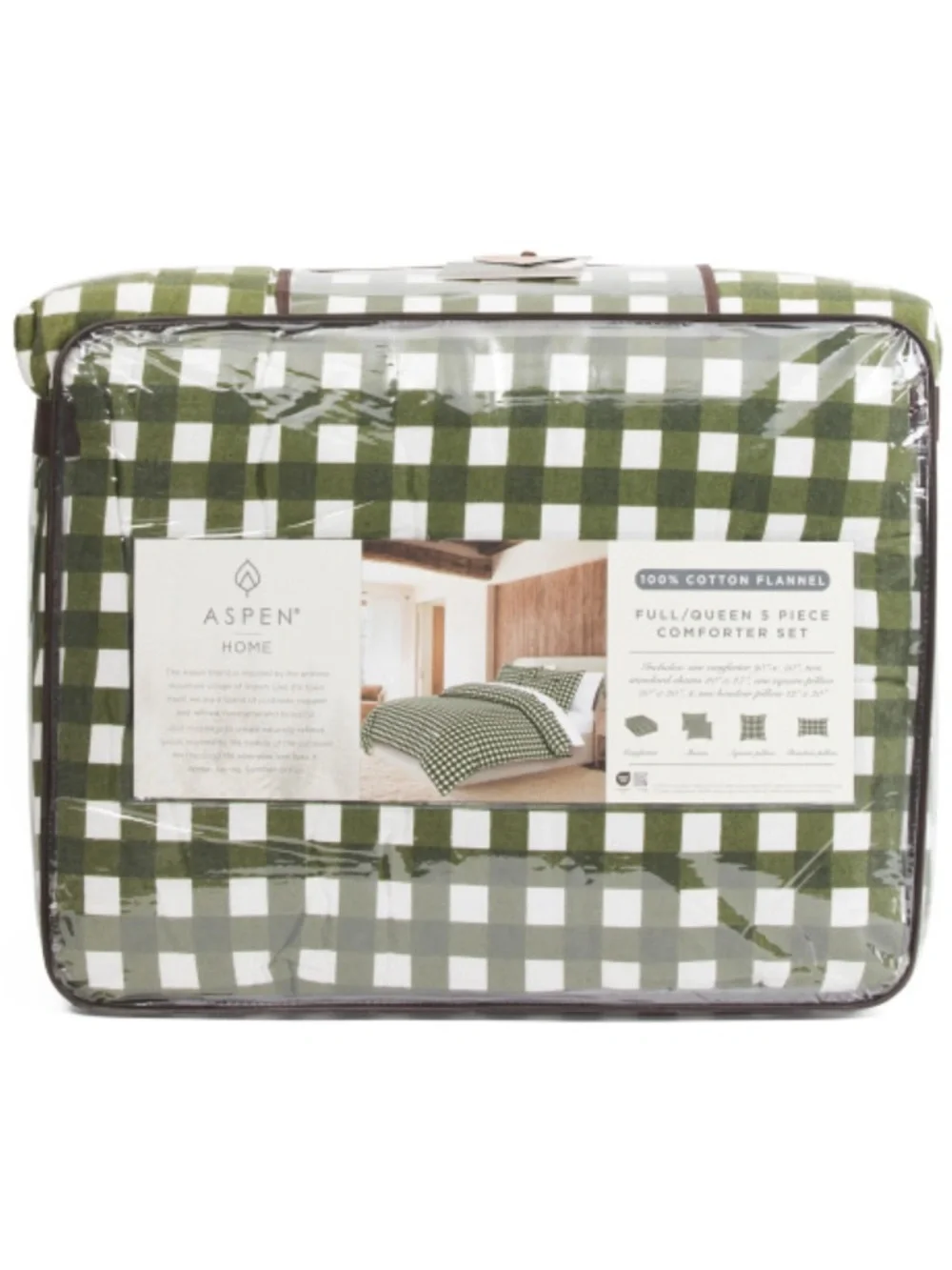 Aspen Home Green Buffalo Check Comforter Set