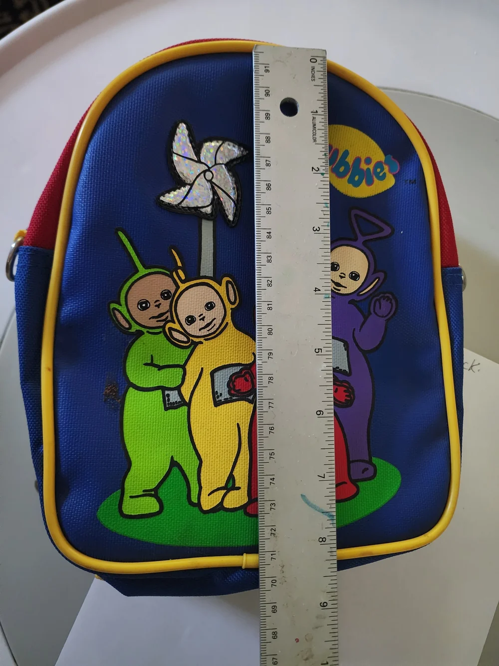 Teletubbies Kids Backpack - Blue with Yellow Trim