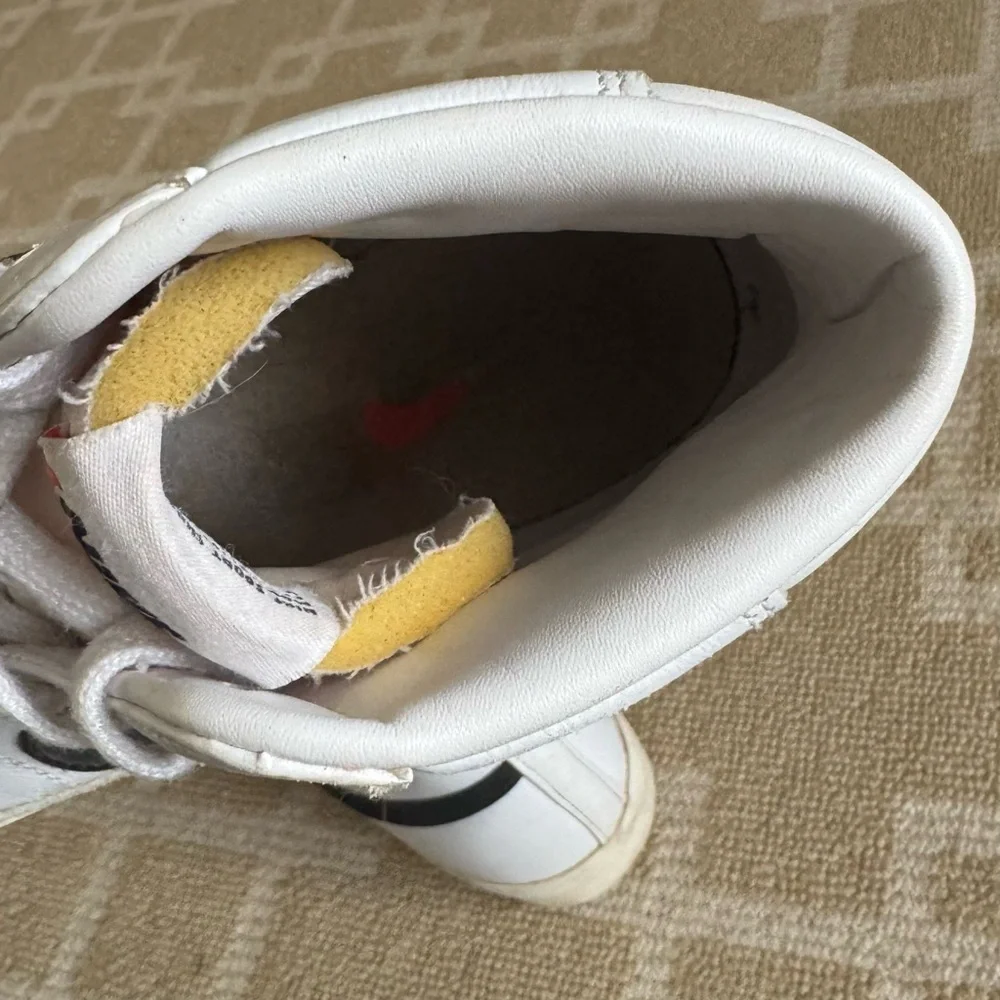 Nike Blazer Mid ’77 Vintage High Top Leather Sneakers Streetwear White 10.5